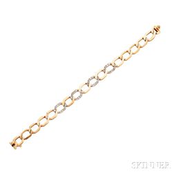 18kt Gold and Diamond Bracelet